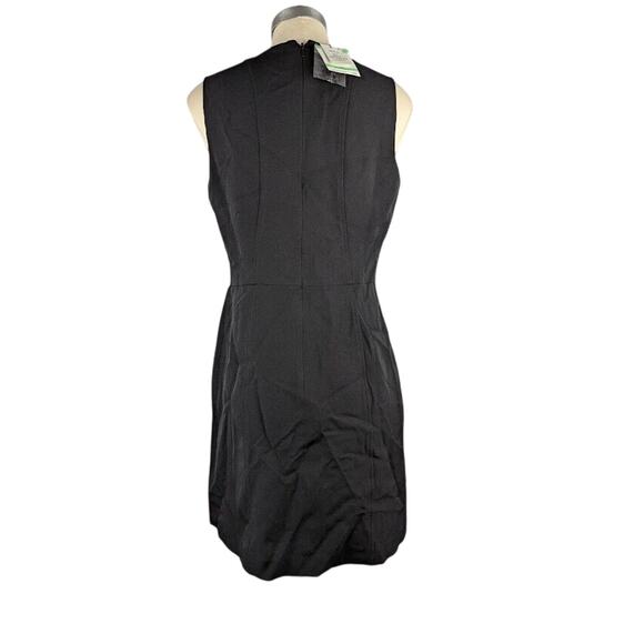 Anne Klein Womens Button Detail Fit & Flare Skater Dress Black Size 8 - Picture 4 of 5